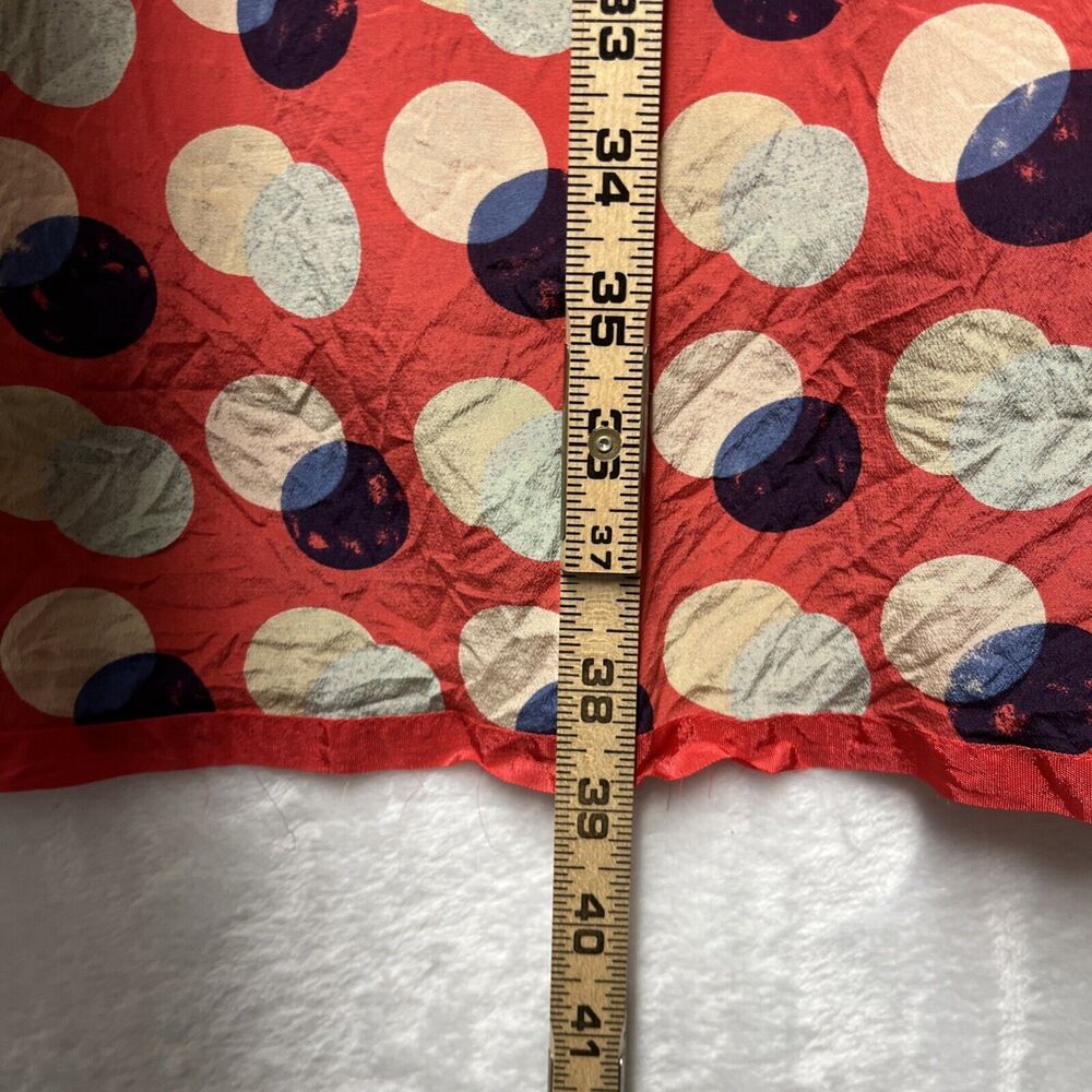Anthropologie Moulinette Soeurs Dress Womens Sz 2 100% Silk Polka Dot Drape Neck - Picture 4 of 10